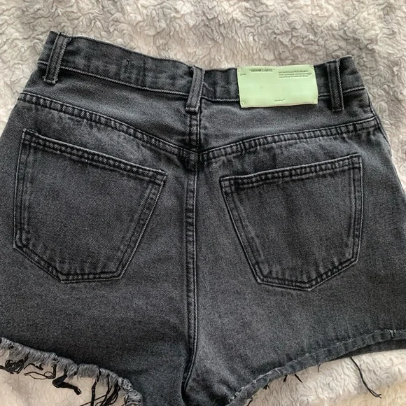 Off white denim shorts